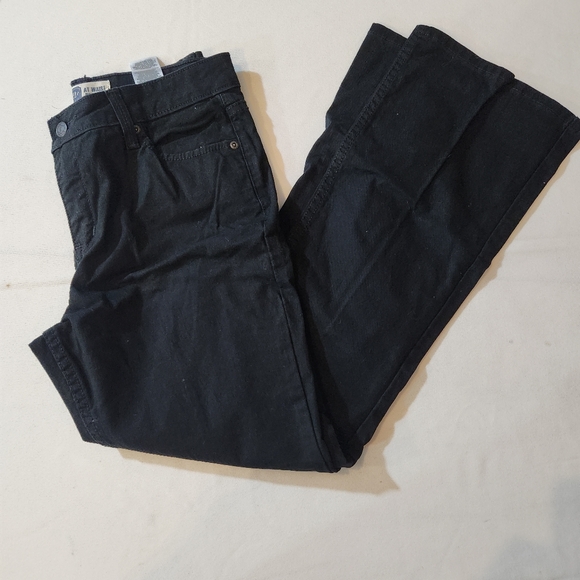 Signature by Levi's Black At Waist Boot Cut Jeans Size 8 Short - Picture 2 of 8